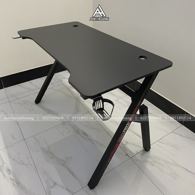 Bàn Gaming chính hãng FDW màu hường mới, bảo hành 24 tháng