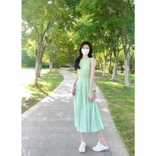 Order - Đầm dáng dài xòe nhún eo Moran