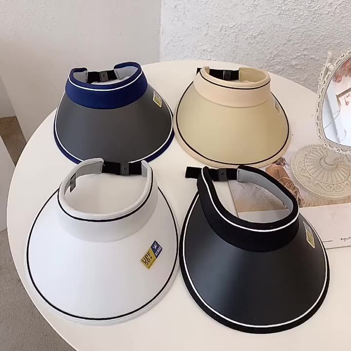 Mũ vành rộng nửa đầu du lịch 2023 kiểu dáng Hàn Quốc. Nón hở chóp che nắng chống tia UV dã ngoại, du lịch