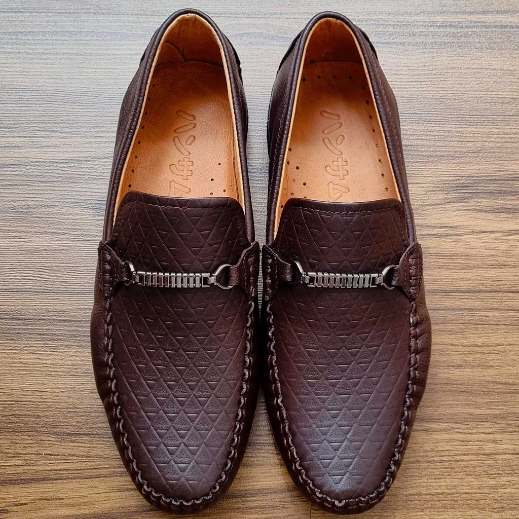 Hansamu men's shoes with negative sole penny button