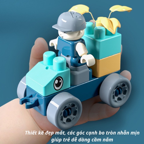 Đồ chơi Le go xếp hình lâu đài thông minh cho bé. Đồ chơi lắp ráp, ghép hình trí tuệ cho trẻ em, con trai, gái 2-5 tuổi