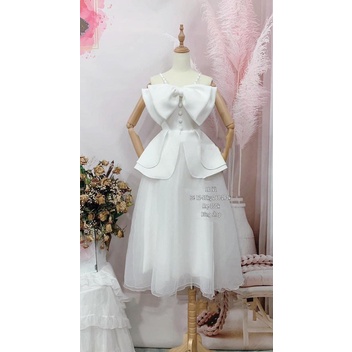 SET VÁY NƠ TRẮNG DÀNH CHO MẸ VÀ BÉ TỪ 12-55KG