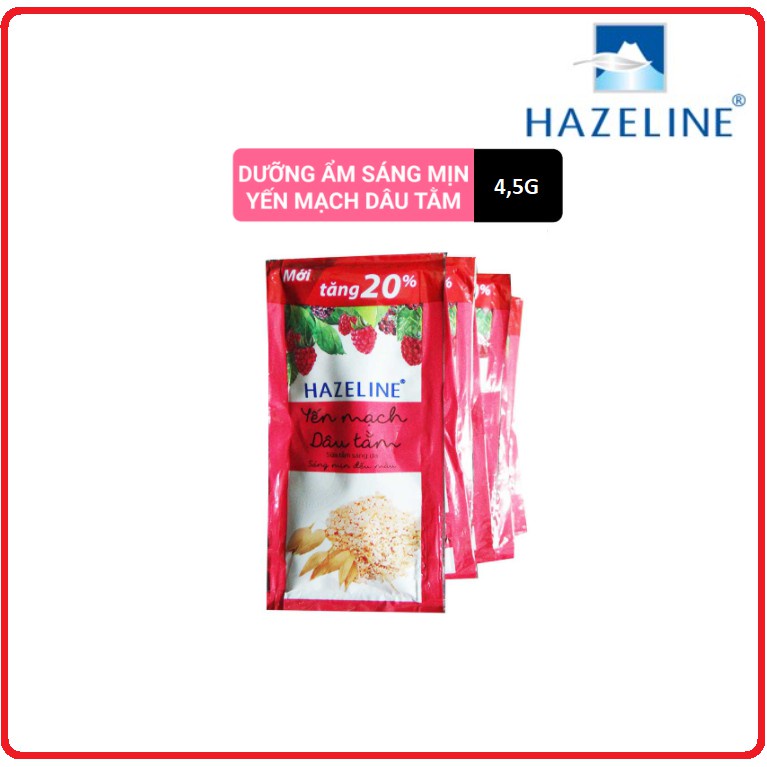 Sữa tắm dây Hazeline loại 12 gói 4.5g tiện dụng giá siêu rẻ và tiết kiệm