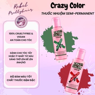 Thuốc Nhuộm Tóc Crazy Color Semi-Permanent Hair Dye