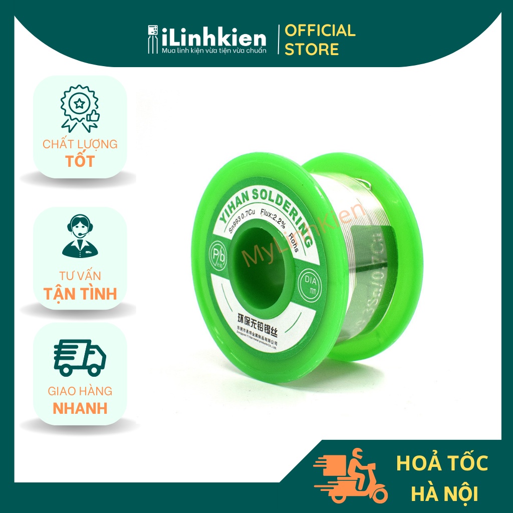 Thiếc hàn YIHAN SN99 50g không chì nhẹ lửa cao cấp.