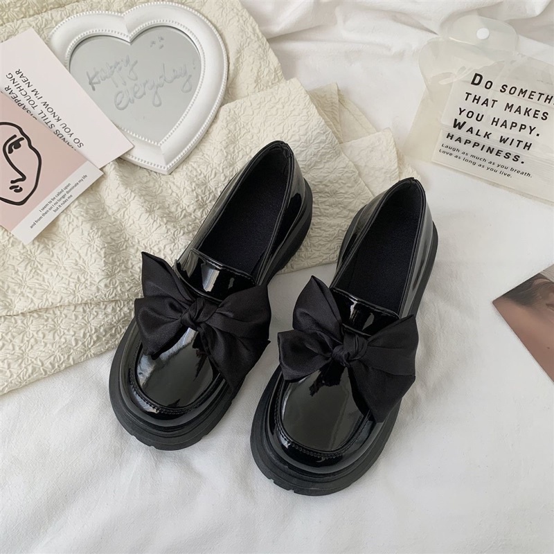 Giày lolita Mary Jane gắn nơ xinh xắn