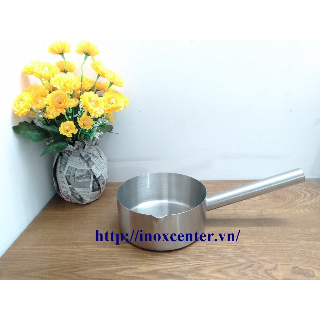 GÁO INOX MÚC NƯỚC LÈO CÁN DÀI - CA MÚC THỨC ĂN