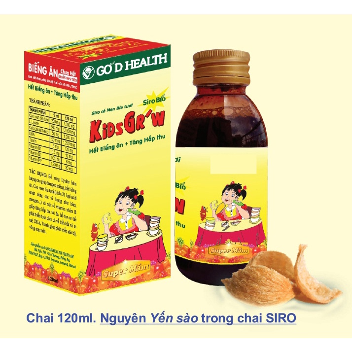 Siro Ăn Ngon Yến Sào KidGrow Nest
