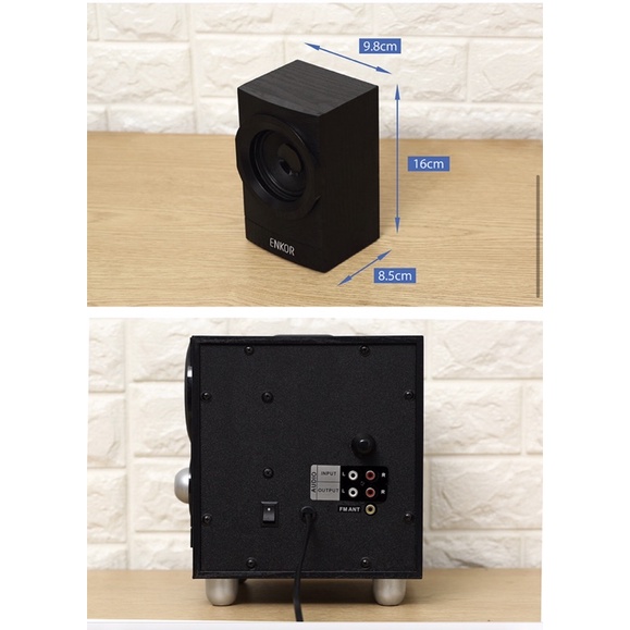 Loa vi tính Bluetooth Enkor E700 Đen