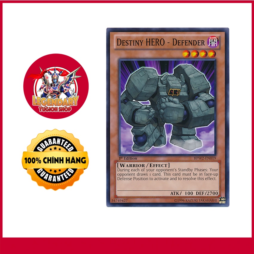 [Thẻ Bài Yugioh Chính Hãng] Destiny HERO - Defender