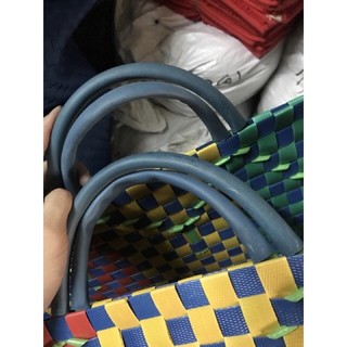 Giỏ nhựa đan tay BIG SIZE nhựa dày (kèm ảnh thật)