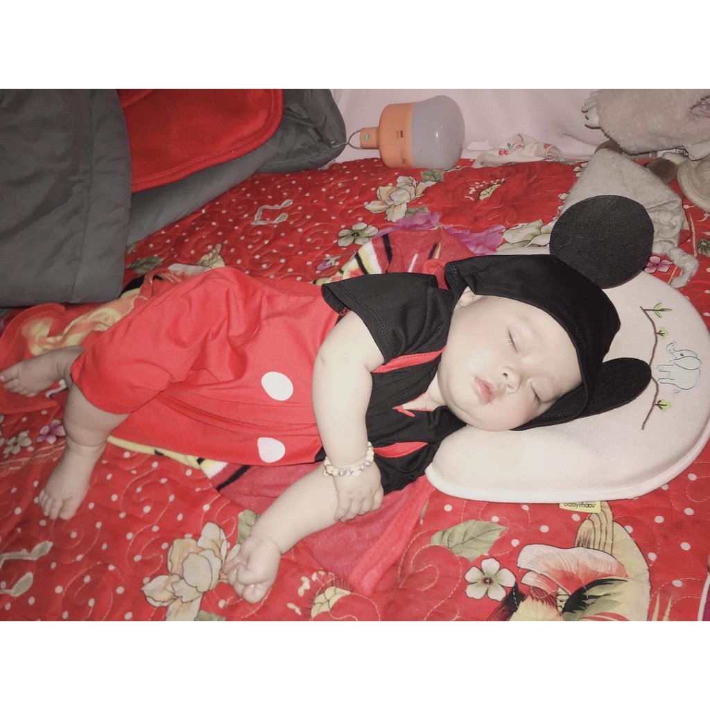 Body thú cho bé- Mickey cộc tay