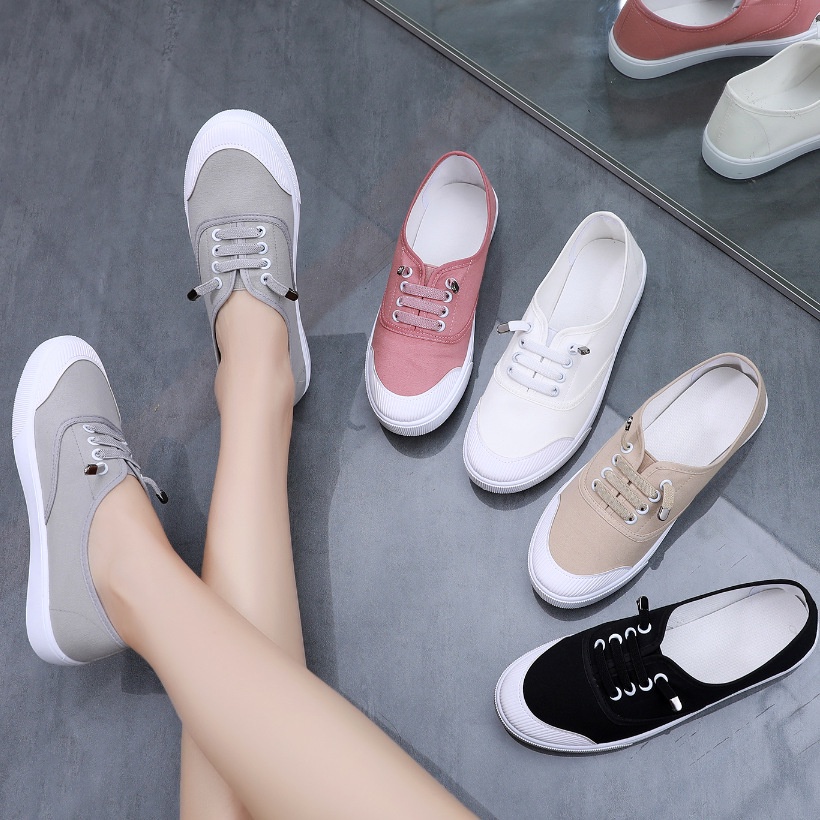 JOJO.【Giao hàng nhanh】◙﹊giày vải monobo thường thoáng khí Chống mài mòn, trượt SF8380