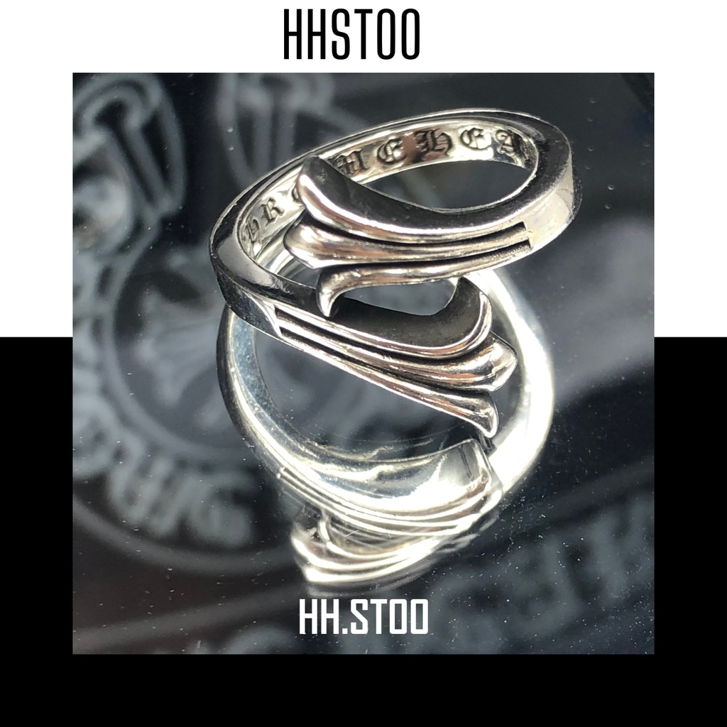 Nhẫn Bạc, Nhẫn chrome hearts, trang sức chrome hearts, freesize, nhẫn đôi, TRANG SỨC PHỤ KIỆN THỜI TRANG CAO CẤP HHST00