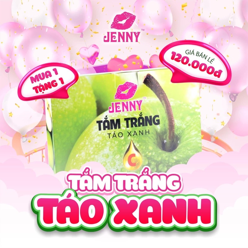 TẮM TRẮNG TÁO XANH JENNY TRẦN MY CÒN 25 SET SALE SẬP SÀN