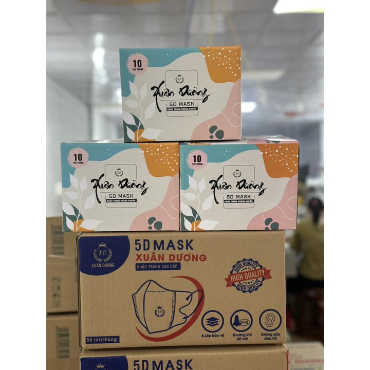 Combo 100c Khẩu Trang 5D  Xuân Dương