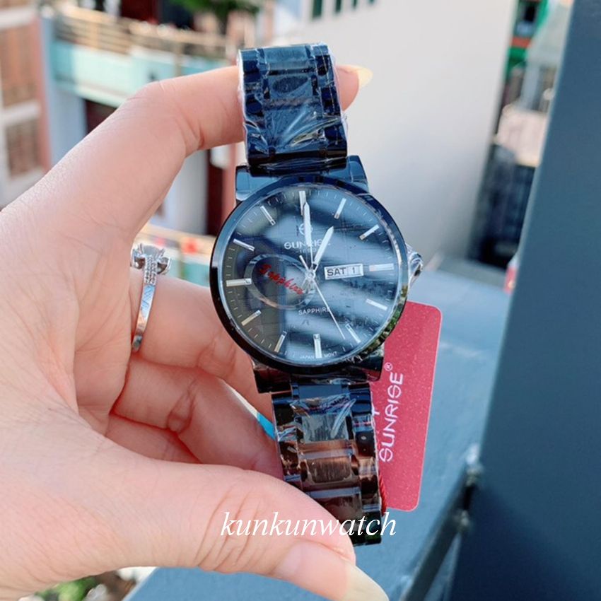 Đồng Hồ Nam SUNRISE 1204SA Nền Mặt Vân Authentic