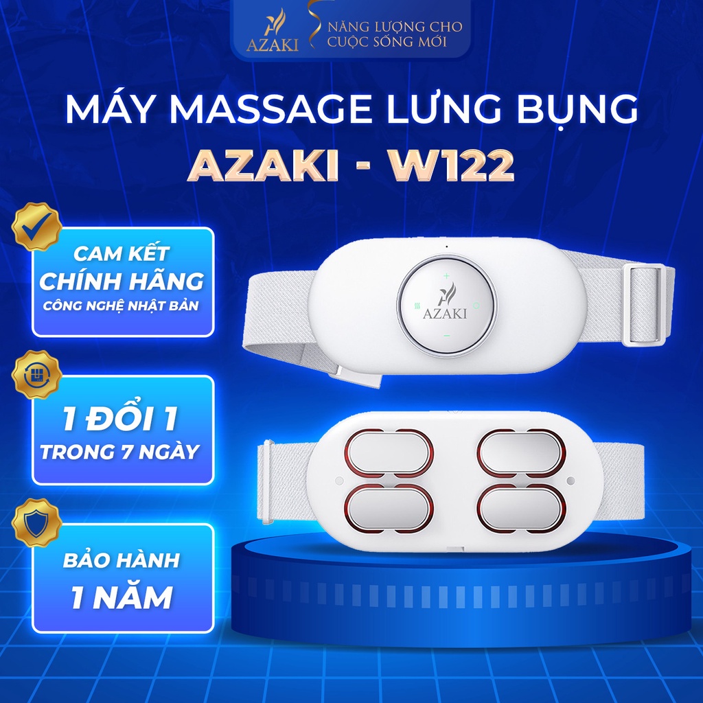Máy Massage Lưng Bụng Công Nghệ Nhật Bản Azaki W122