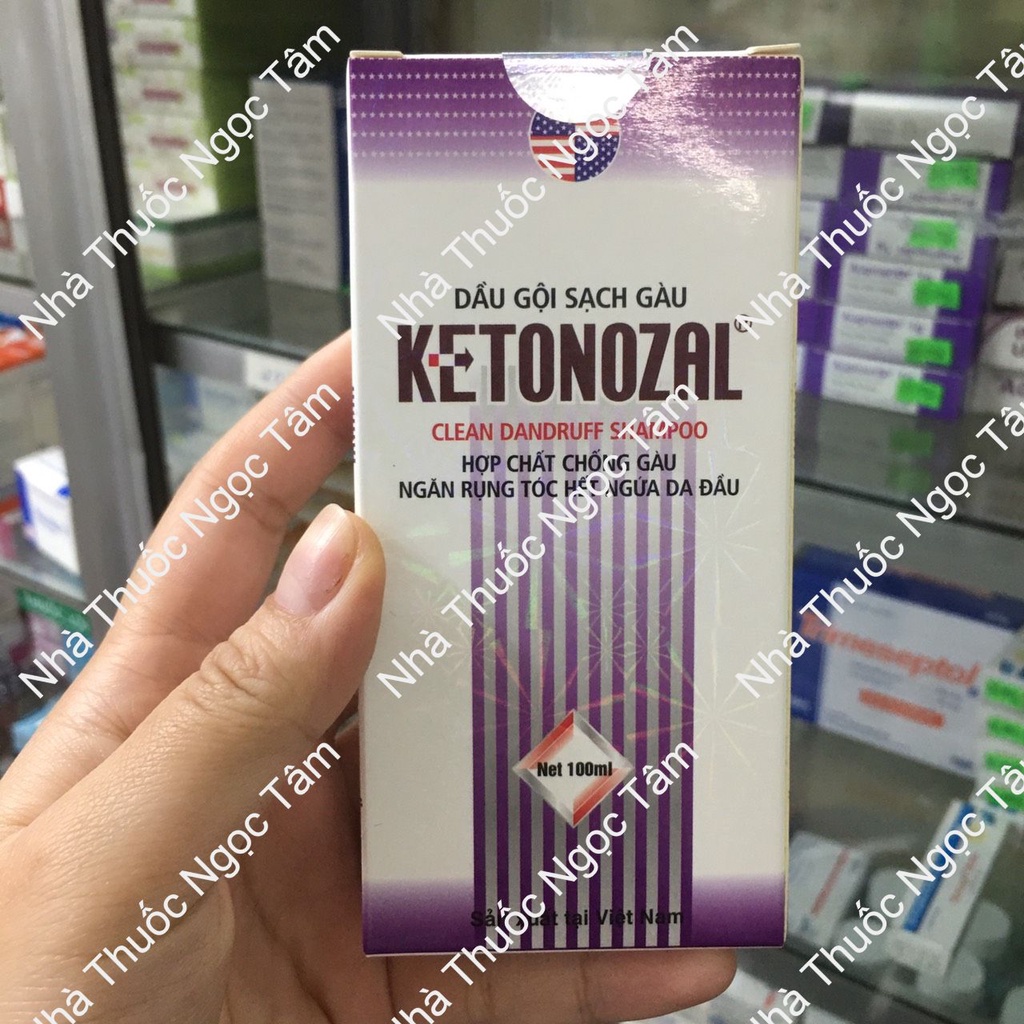 KETONOZAL DẦU GỘI SẠCH GÀU CHAI 100ML