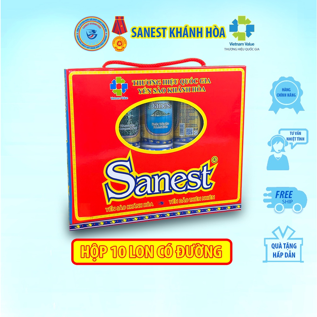 Nước Yến sào Sanest Khánh Hòa lon 190ml