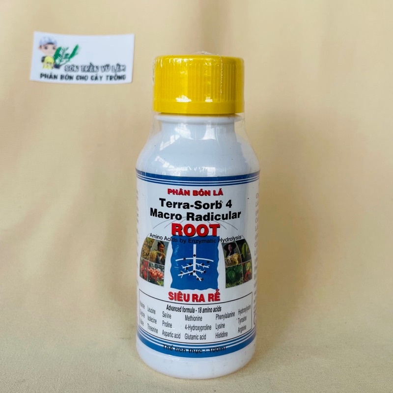Phân Bón Lá Terra Sorb 4 Macro Radicular Root - Siêu Ra Rễ - Chai 100ml