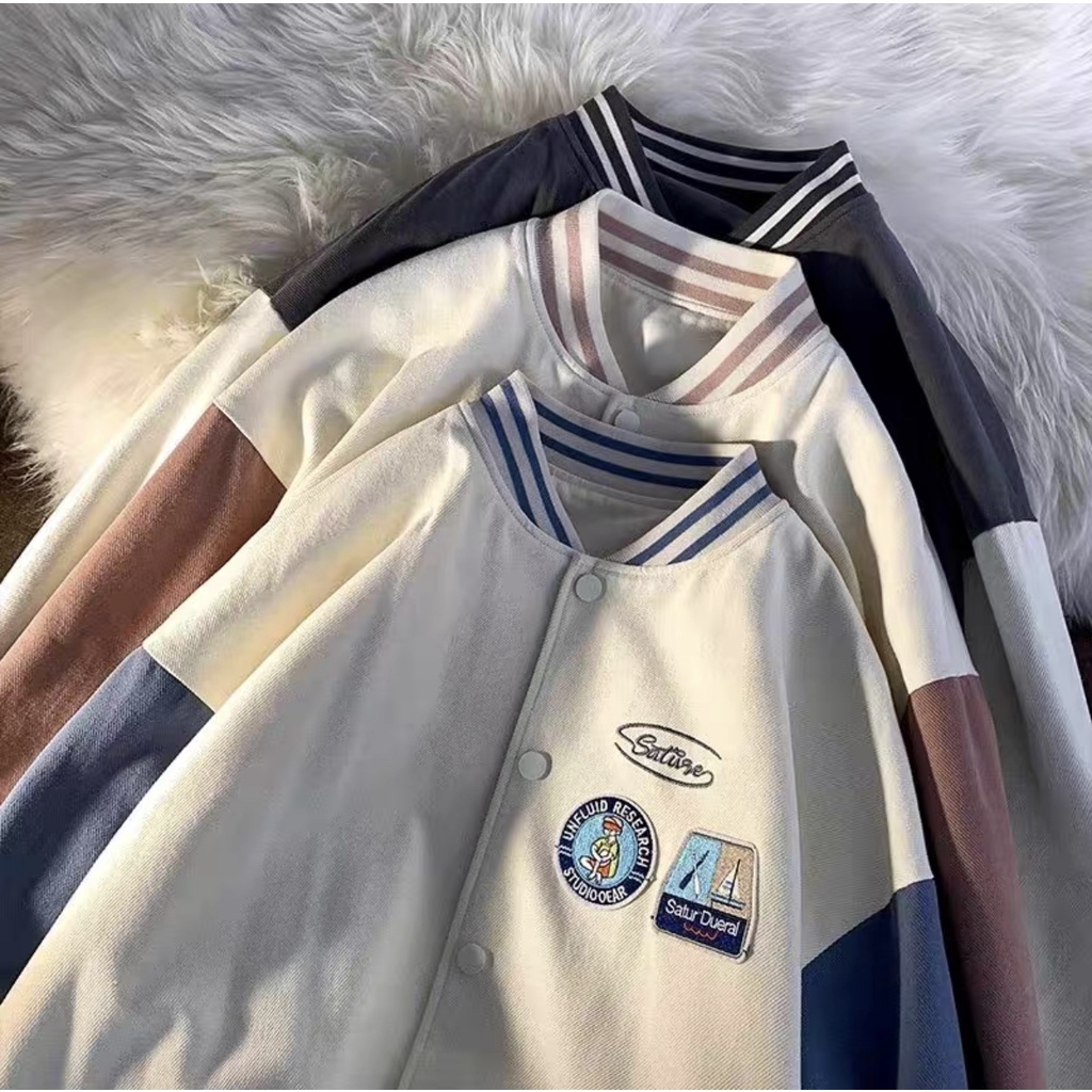 Áo khoác Nam kaki gắn Logo STYLE HÀN cao cấp Thời Trang Thu Đông Cho Nam Và Nữ HAZEE