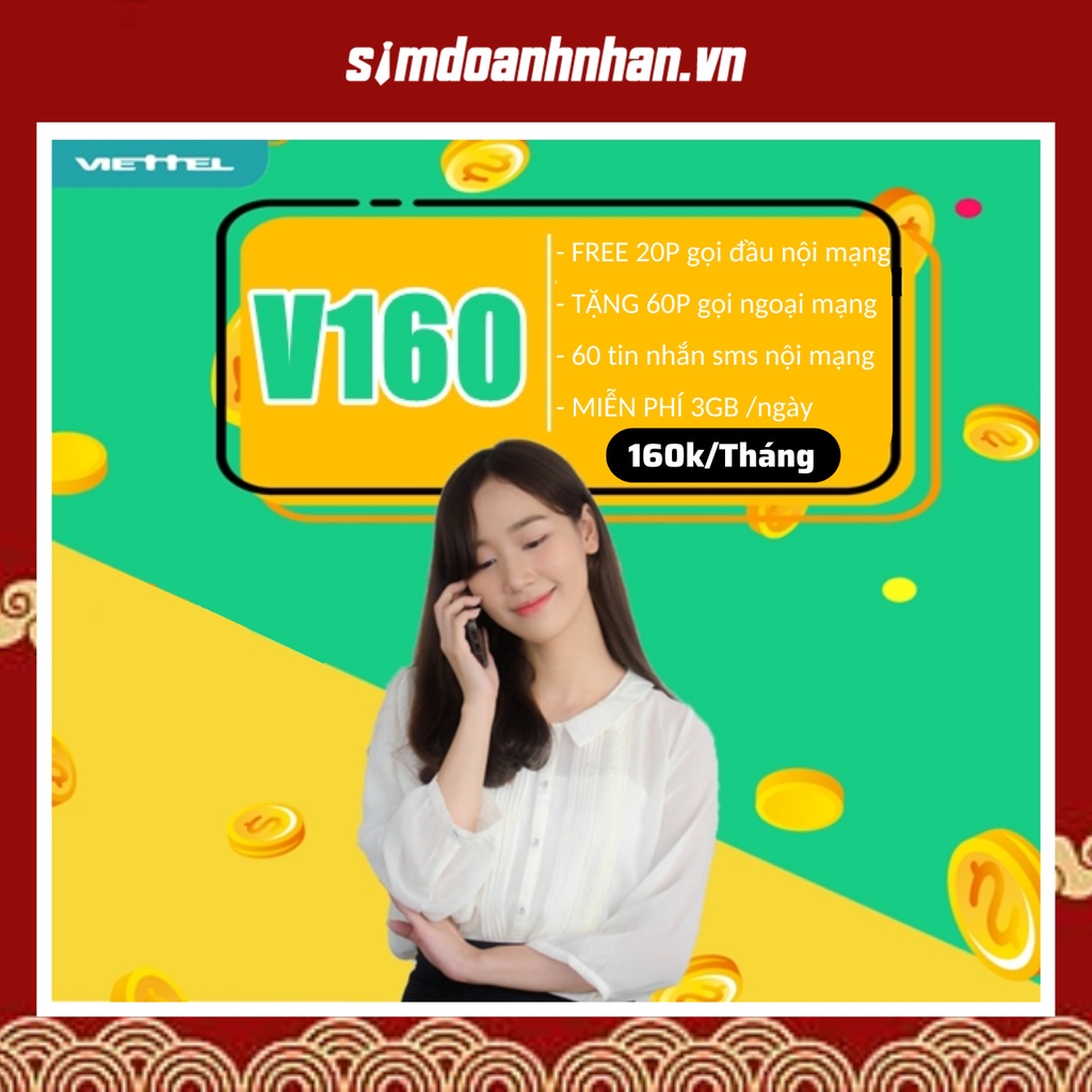 Sim 4G Viettel Tam Hoa Giữa Ưu Đãi Gói Cước B100, V160