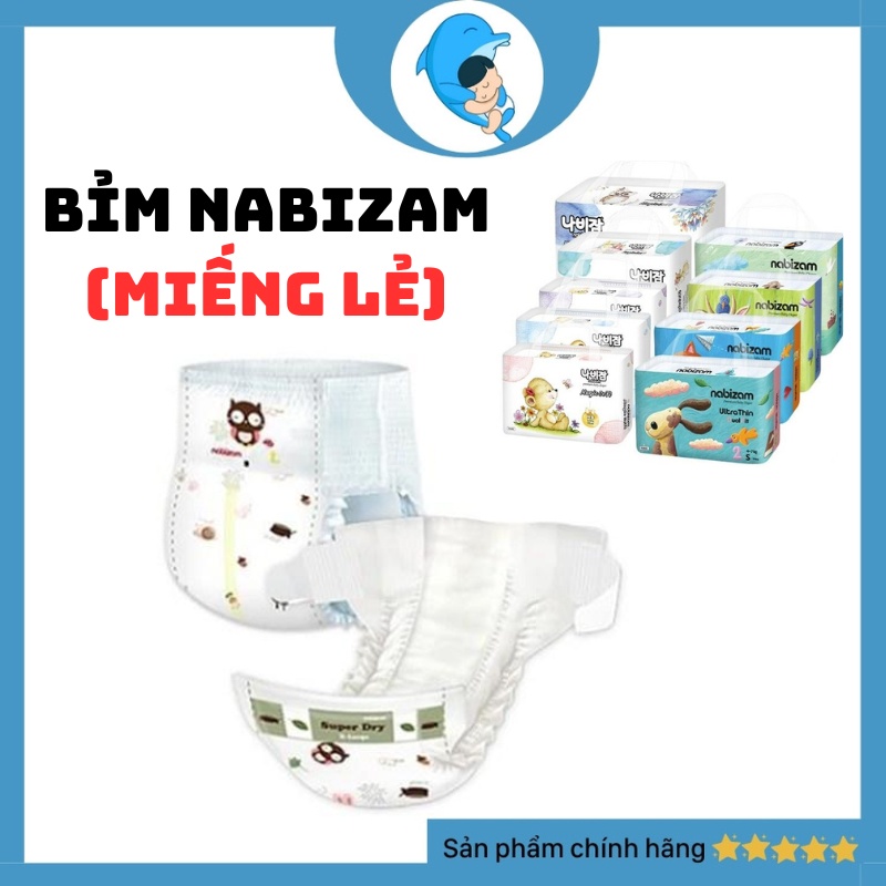 Tã, bỉm dán quần Nabizam Magic Soft Ultra Thin nội địa Hàn các size S M L