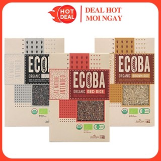 Gạo Hữu Cơ ECOBA Huyết Rồng/Huyền Mễ/Kim Mễ/Ngọc Mễ/Sakura Hộp 1KG