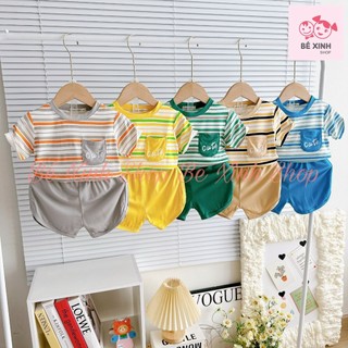 Bộ Đồ Quần Áo Cộc Tay Cho Bé Trai Bé Gái Minky Mom  Set Quần Áo Đồ Bộ Ngắn Tay Mùa Hè Cho Bé Trai Gái CỘC CUTE