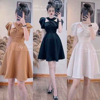 [XẢ KHO BỎ MẪU] VÁY XOẮN NGỰC XOÈ TAY BỒNG