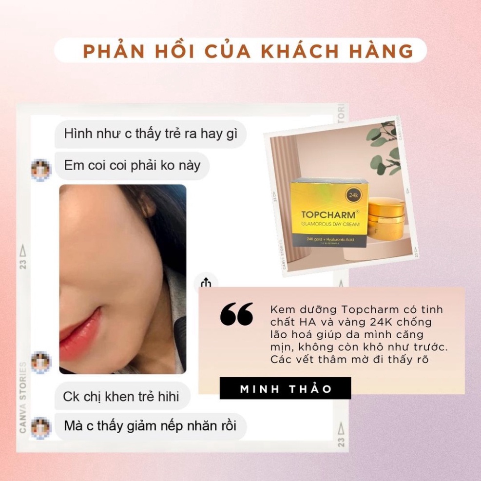 Kem dưỡng trắng mờ thâm nám TOPCHARM - giúp căng bóng trẻ hóa làn da 30g