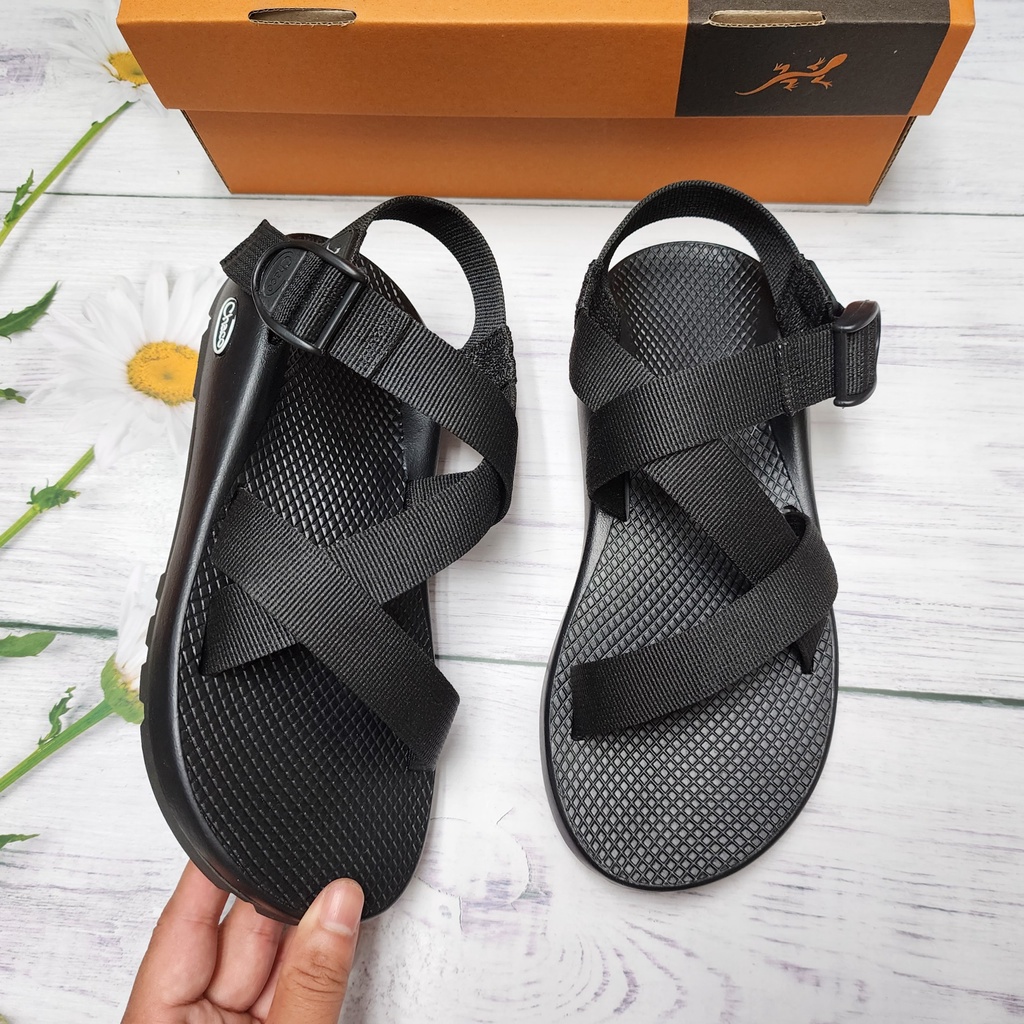 Giày Sandal Nam Nữ, Dép Chaco Mã Màu Đen Full Thời Trang Năng Động TG01