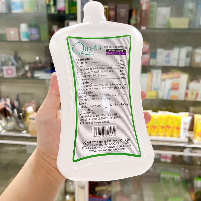 Nước rửa móng  Quyên cao cấp 1L/0.5L