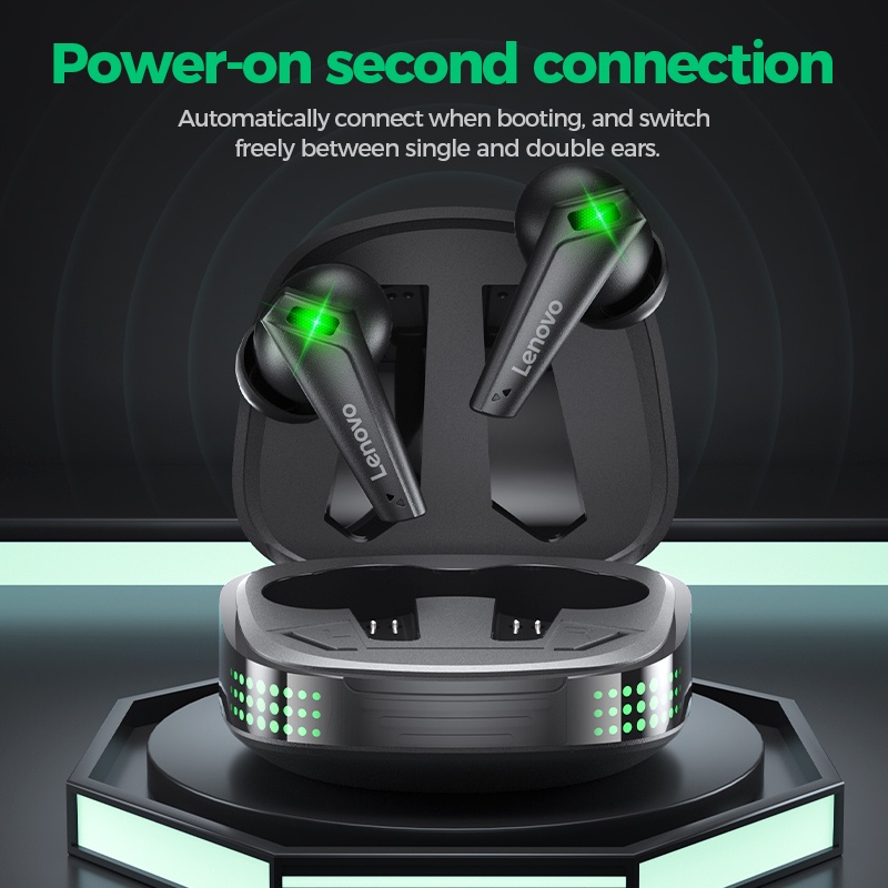 Lenovo XT85 Tai nghe Bluetooth Gaming 5.1 Tai nghe không dây Âm trầm đầy đủ Loại bỏ tiếng ồn HiFi Stereo