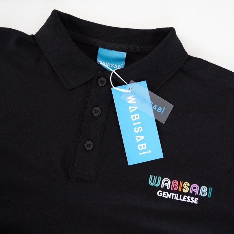 Áo Polo Wabisabi Black Nam Nữ Thời Trang Unisex