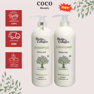 Cặp Gội Xả Biotin & Collagen New 1000ml [ TRẮNG NEW]