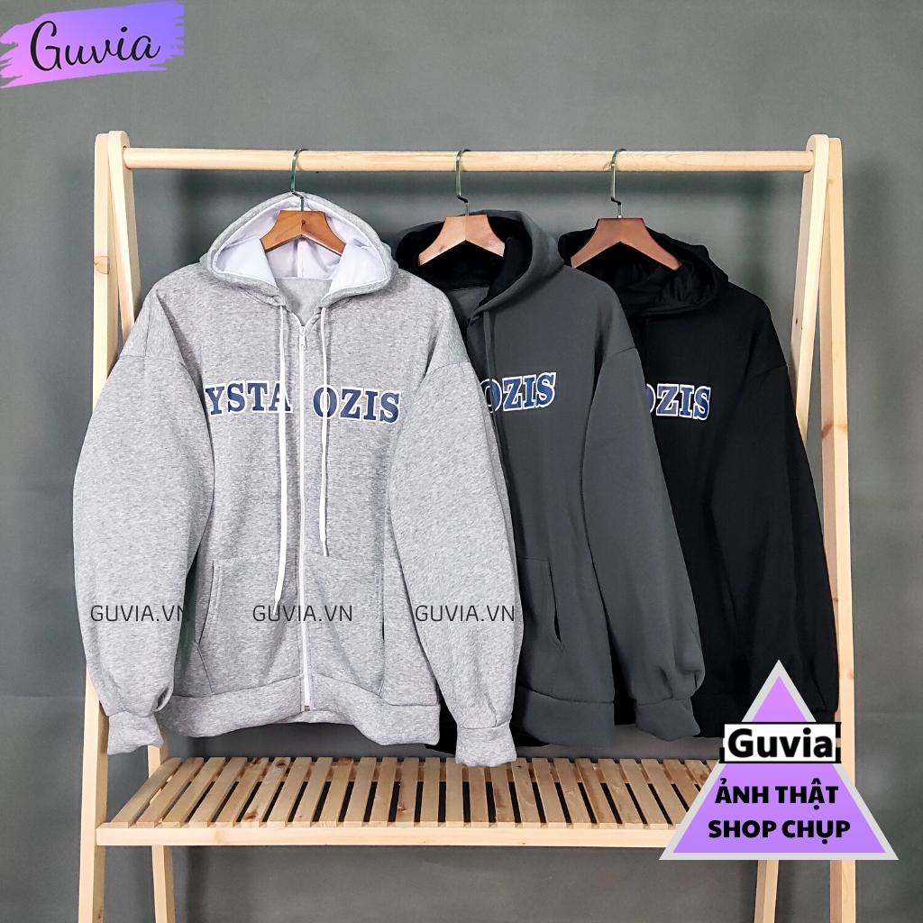 Áo Khoác Nỉ YSTAOZIS Nam Nữ Ulzzang Unisex Tay Rộng, Áo Khoác Dây Kéo Form Rộng GUVIA | BigBuy360 - bigbuy360.vn