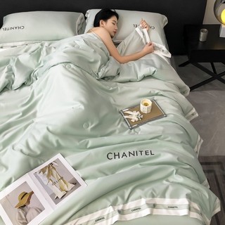 SET CHĂN GA GỐI PHI LỤA CHĂN TRẦN CHANITEL SANG CHẢNH