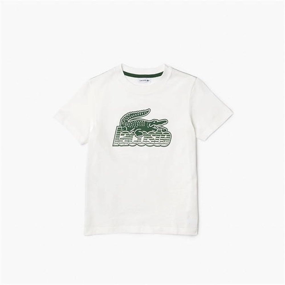 Áo Thun Cotton Ngắn Tay In logo Lacoste Cá Tính Dành Cho Nam