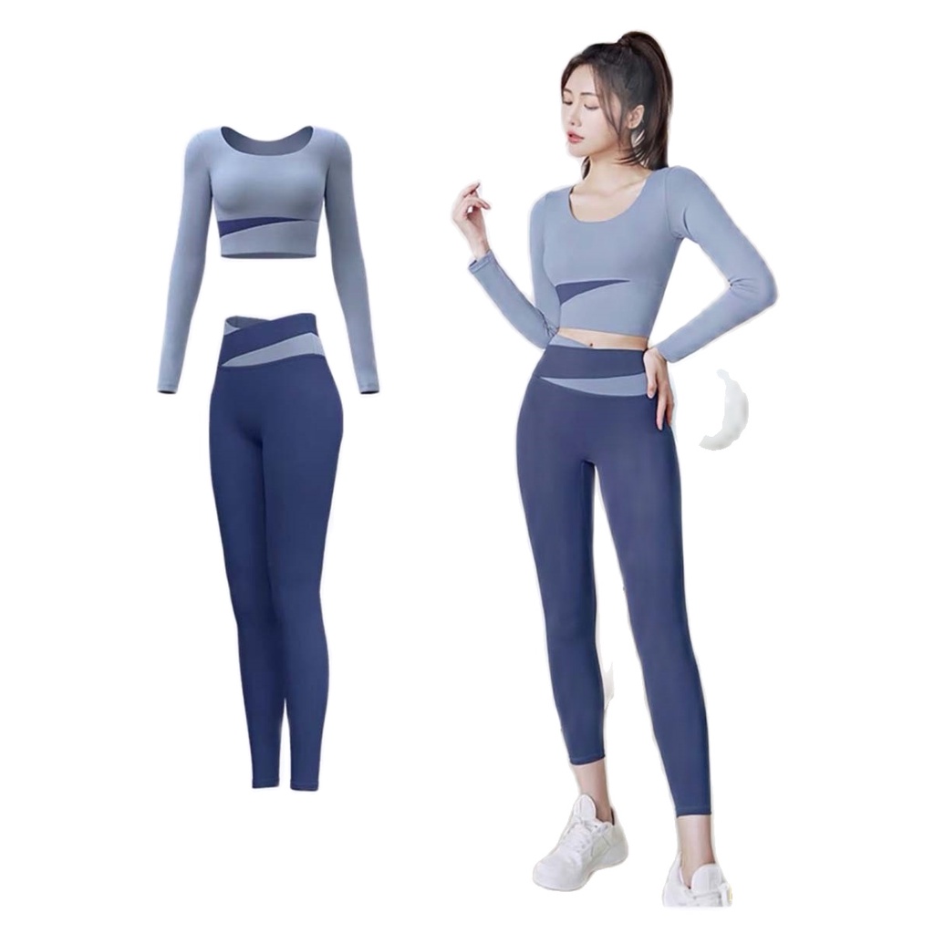 Đồ tập gym yoga erobic nữ Bộ tập thể thao Co Giãn 4 chiều kèm mút nâng đỡ vòng 1 và vòng 3