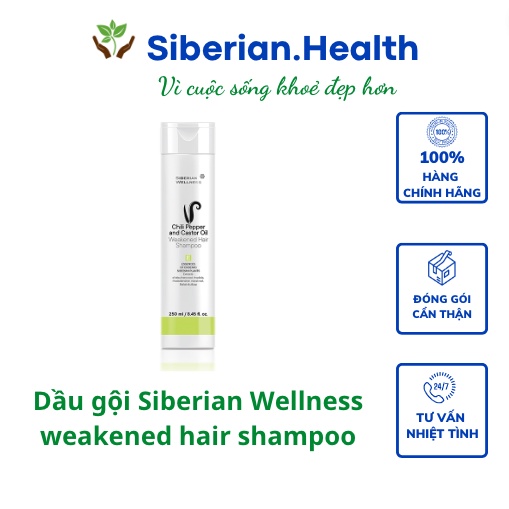 Dầu gội Siberian Wellness weakened hair shampoo 250ml