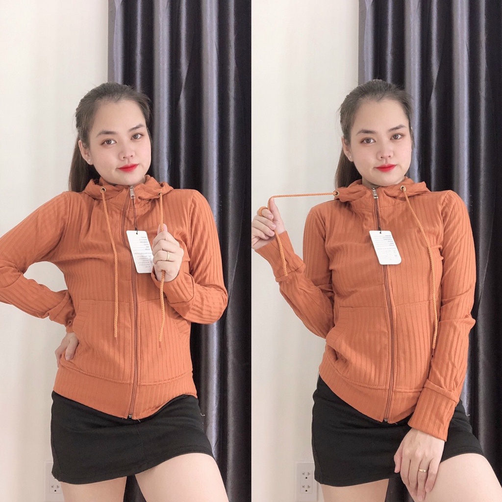 áo khoác nữ cho mẹ vải thun gân bigsize - cn71