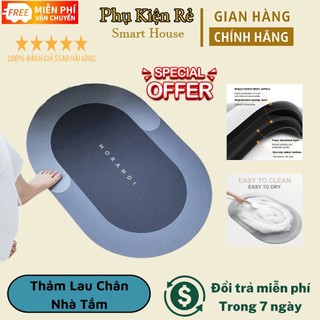 Thảm lau chân nhà tắm siêu thấm hút, thảm chùi chân chống trơn trượt cao cấp 2022