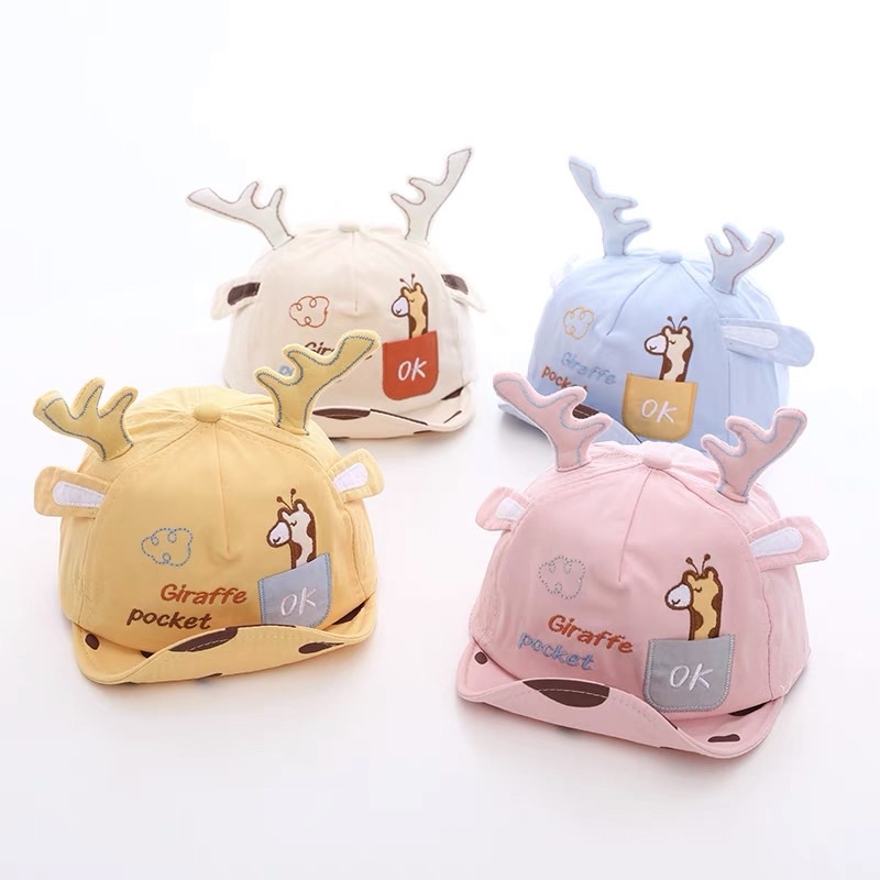 Mũ lưỡi trai cho bé trai bé gái hình dễ thương , phù hợp 4 tháng - 3 tuổi