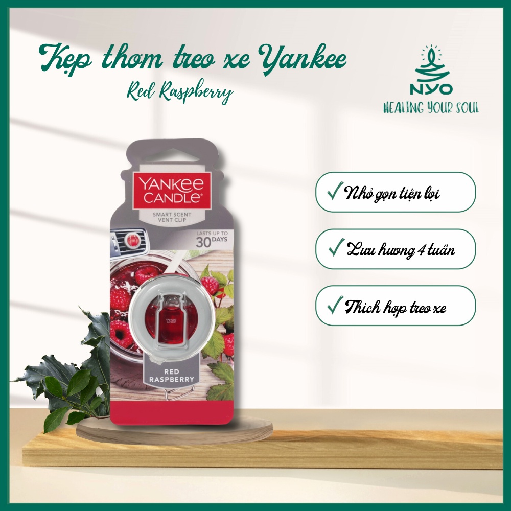 Kẹp thơm treo xe Mâm Xôi – Red Raspberry – Yankee Candle