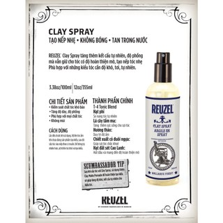Xịt tạo phồng tóc Reuzel Tonic