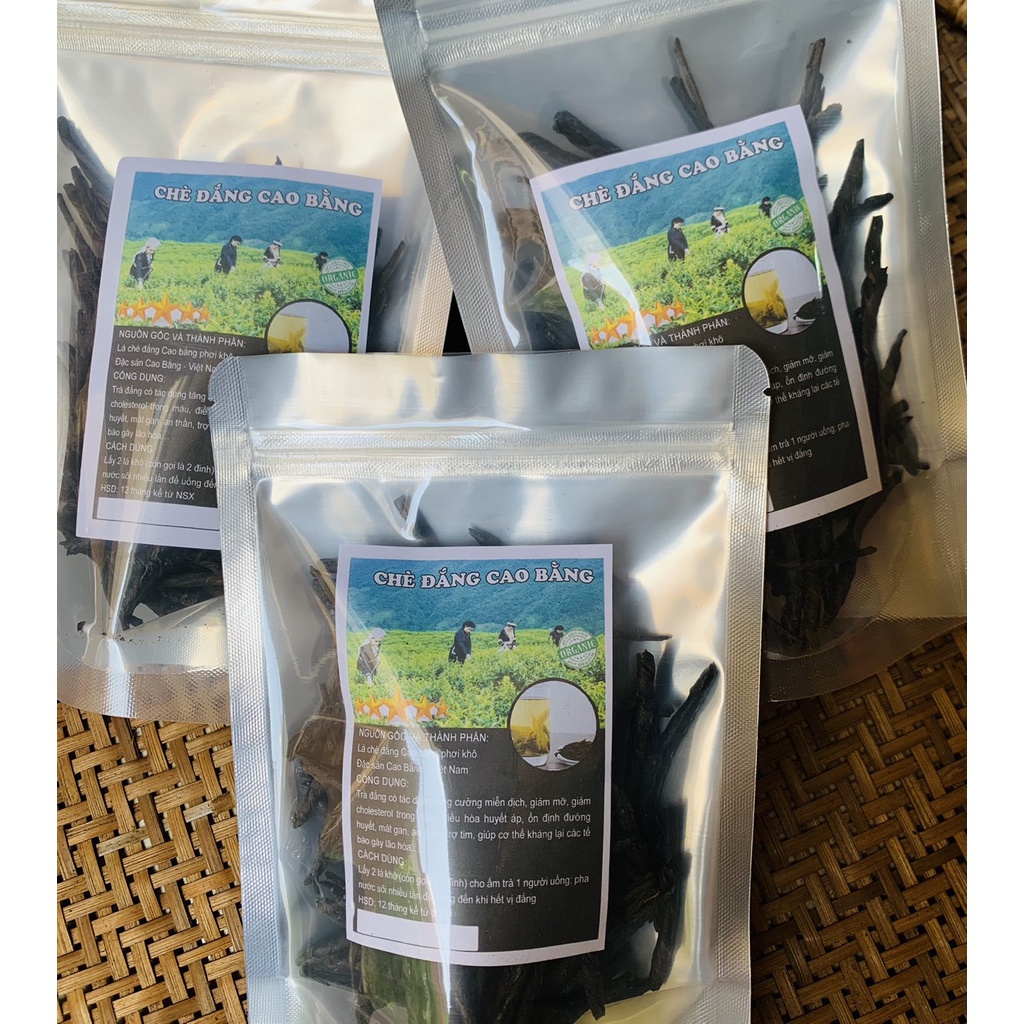 Chè đắng cao bằng, (túi 100g), trà đắng giảm cân, thơm ngon, đại tràng, tiêu hóa tốt, trà thảo mộc