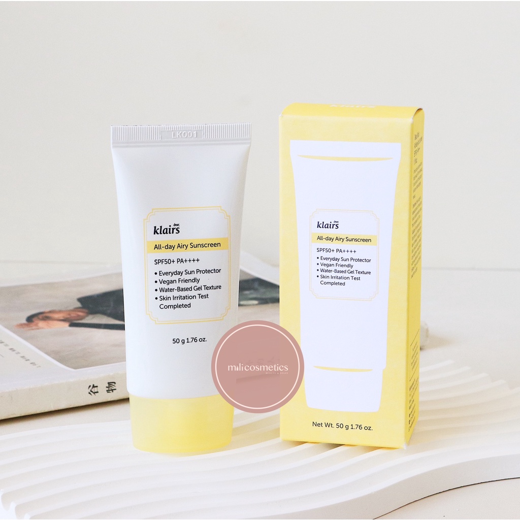 Kem chống nắng  Klairs All day Airy sunscreen SPF50+ PA++++ 50ml