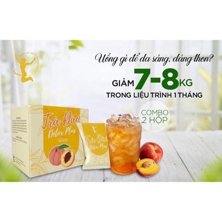 Trà đào Detox plus giảm cân hàng chuẩn